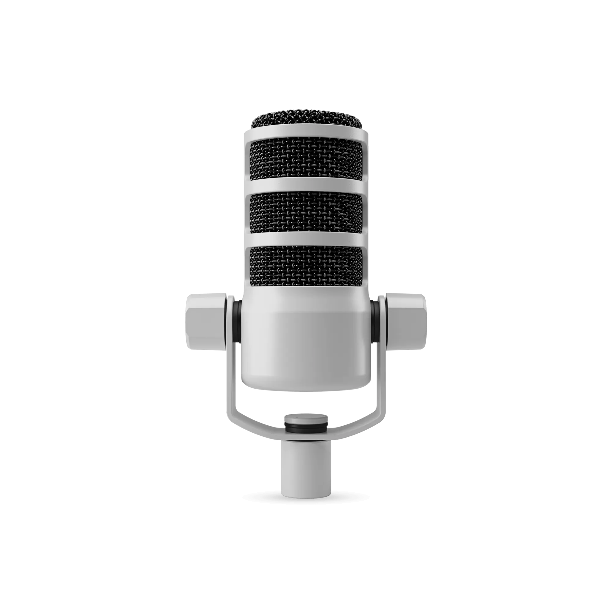 Rode PodMic Dynamic Broadcast Microphone And PSA1  Professional Studio Arm Combo - White
