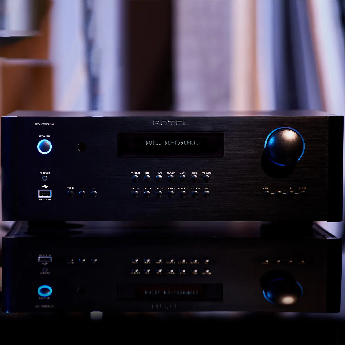 Rotel RC-1590MKII Preamplifier (Black)
