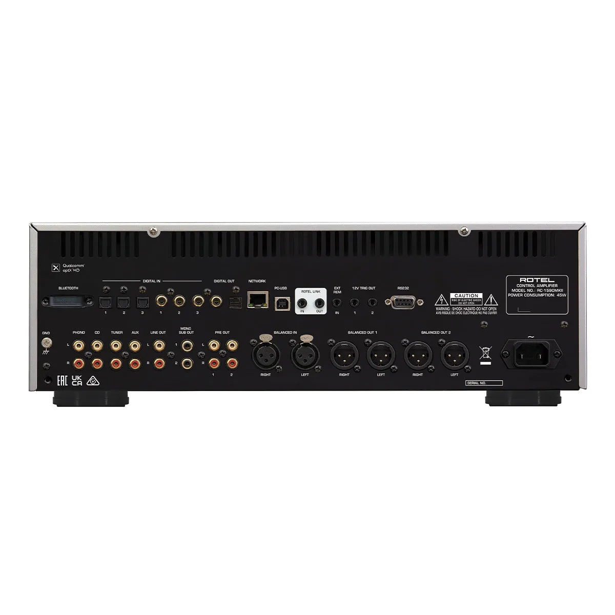 Rotel RC-1590MKII Preamplifier (Black)