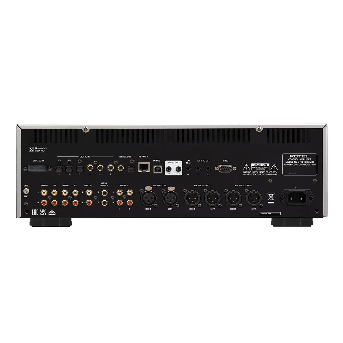 Rotel RC-1590MKII Preamplifier (Silver)