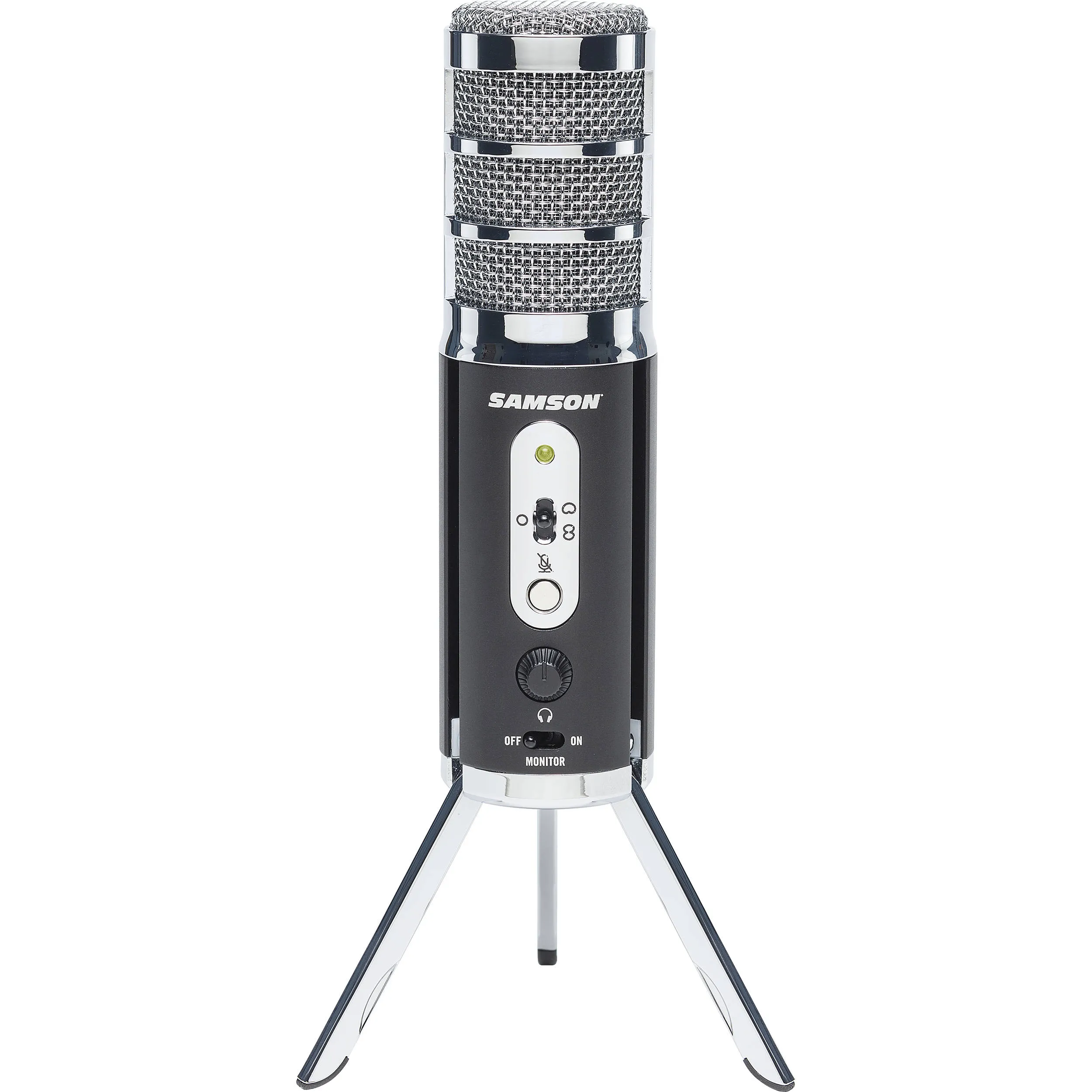Samson Satellite USB/iOS Broadcast Microphone - Black/Silver