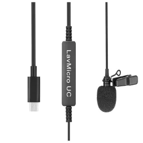 Saramonic LavMicro UC Omnidirectional Lavalier Microphone for USB-C Android Smartphones, Tablets, Computers & more