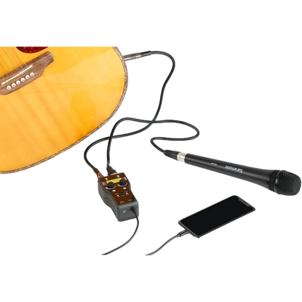 Saramonic SmartRig  Di, Two-Channel Mic and Guitar Interface with Lightning Connector