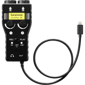Saramonic SmartRig  Di, Two-Channel Mic and Guitar Interface with Lightning Connector