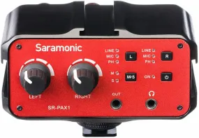 Saramonic SR-PAX1 2-Channel On-Camera XLR, 1/4" & 1/8" Audio Mixer,  48V Preamps