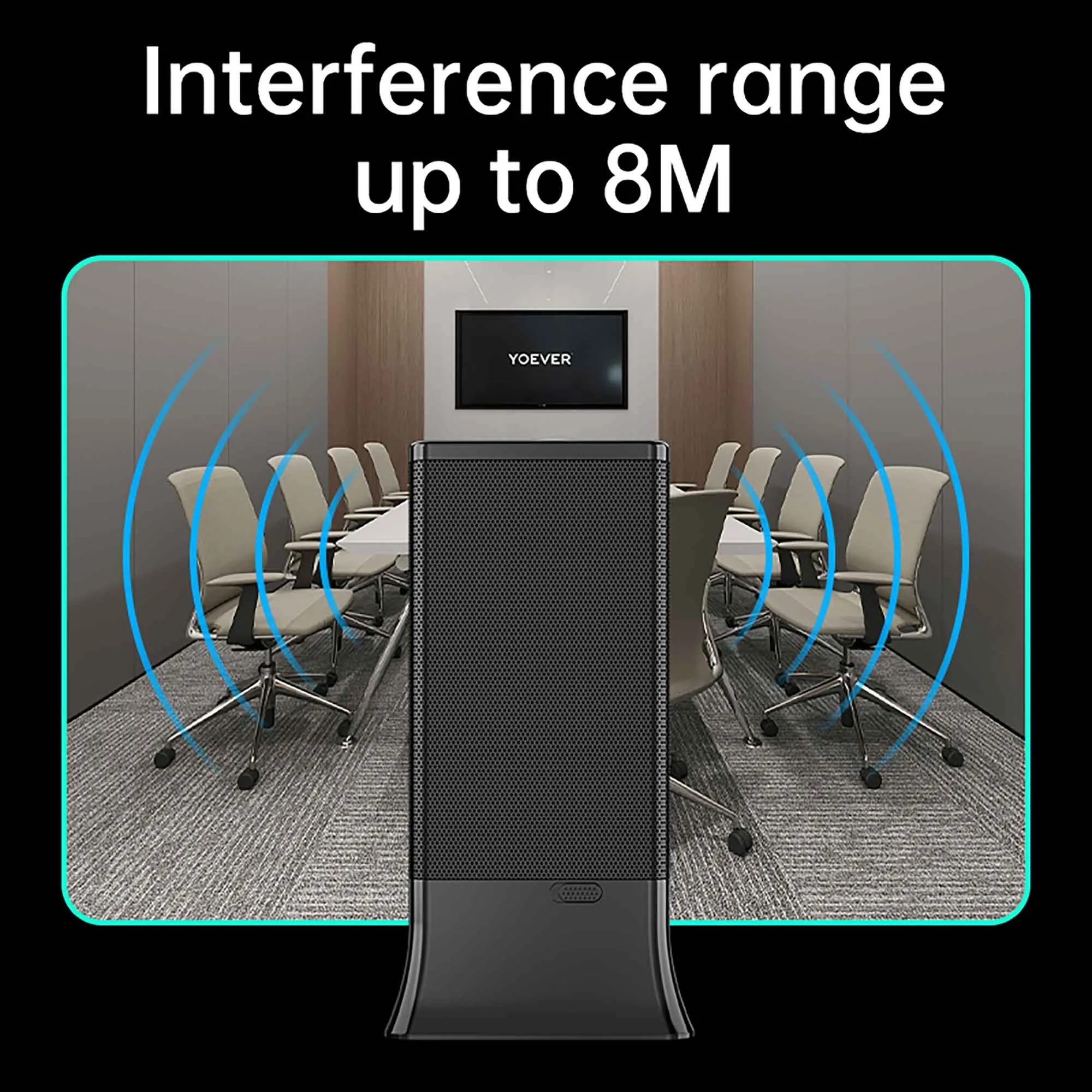 SecureZone Advanced Tabletop Ultrasonic Audio Jammer | Ideal for Medium to Large Rooms