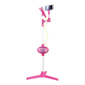 Selfie Microphone With Built-in amplifier and Speaker Stand