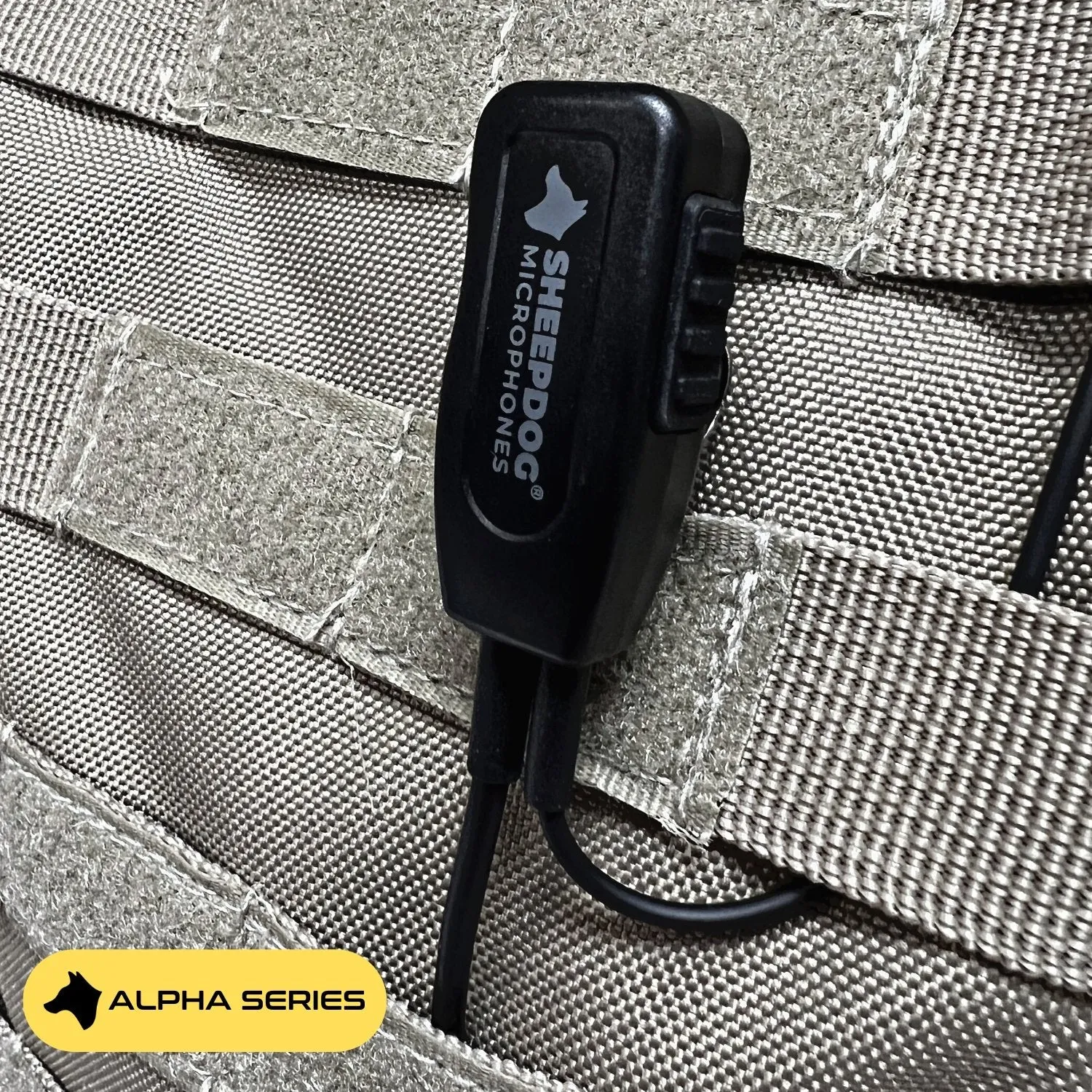Sheepdog ALPHA Lapel Microphone, Motorola 2-Pin