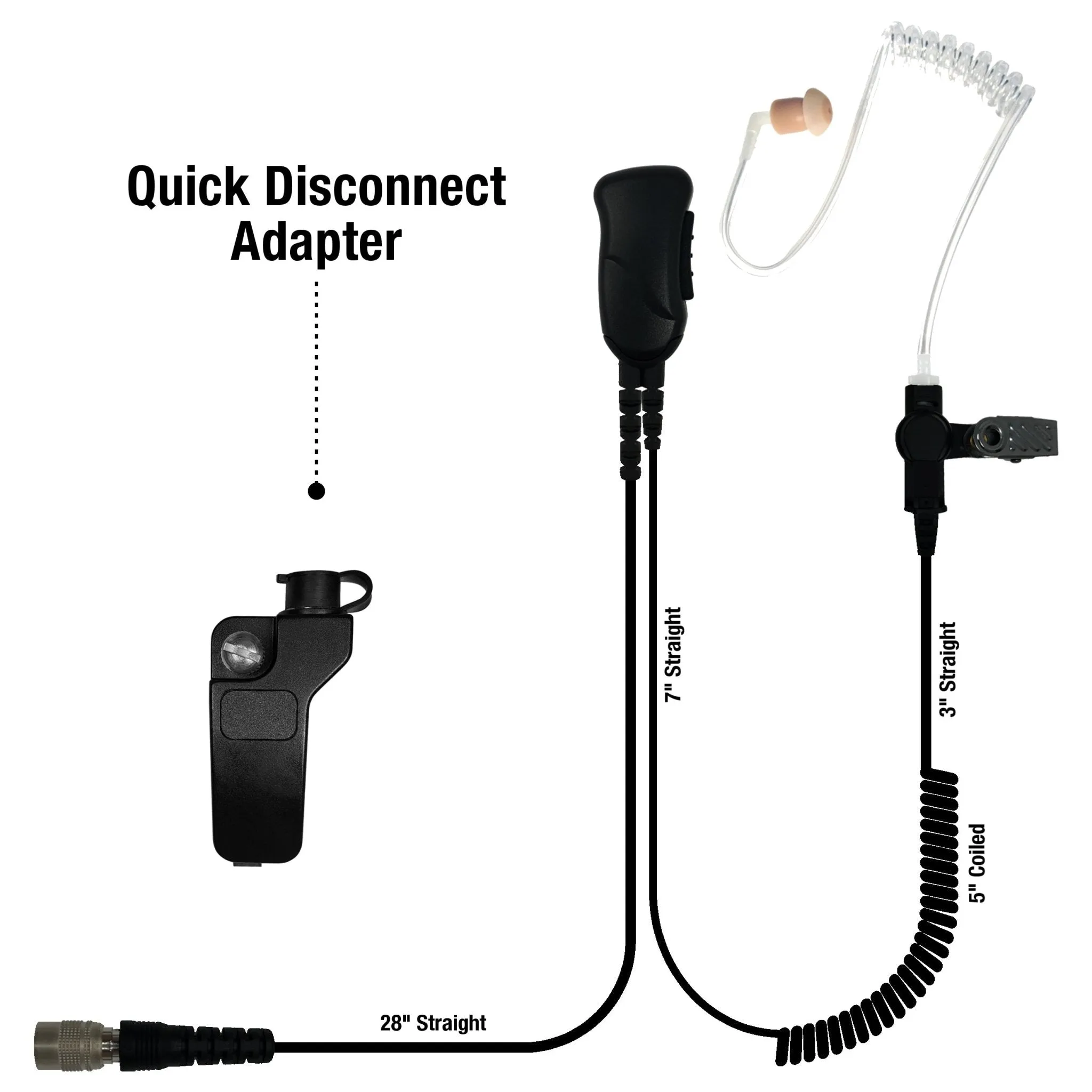 Sheepdog Quick Disconnect Lapel Mic, Kenwood NX/TK
