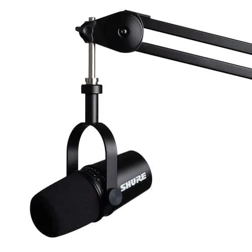 Shure Motiv MV7 Podcast Microphone w/ XLR, USB & Headphone Black