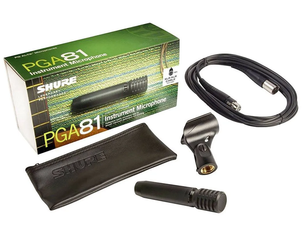 Shure PGA81 Condenser Microphone w/ XLR Cable