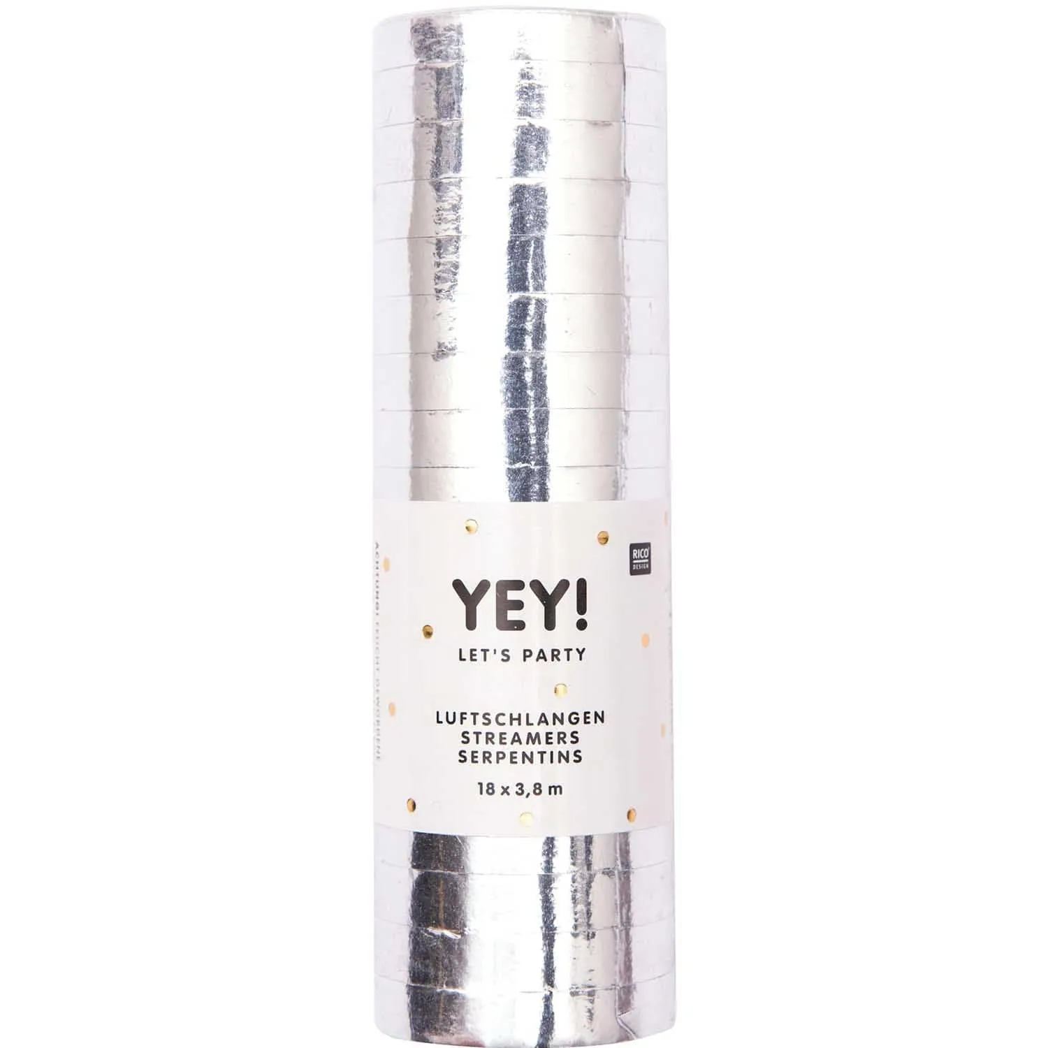 Silver Throwing Streamers (Pack of 18)