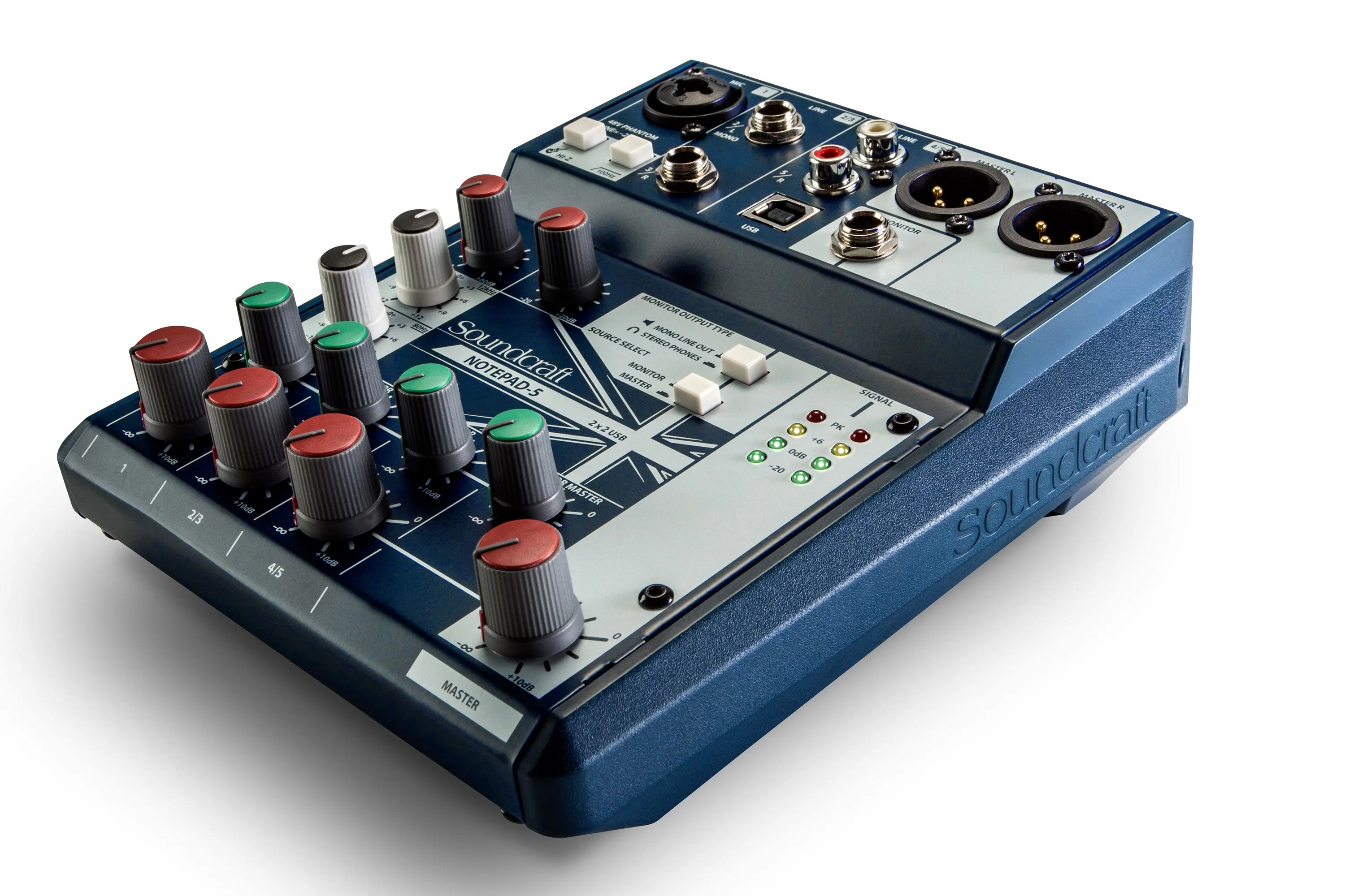 Soundcraft NOTEPAD-5 Small-Format Analog Mixing Console w/ USB I/O