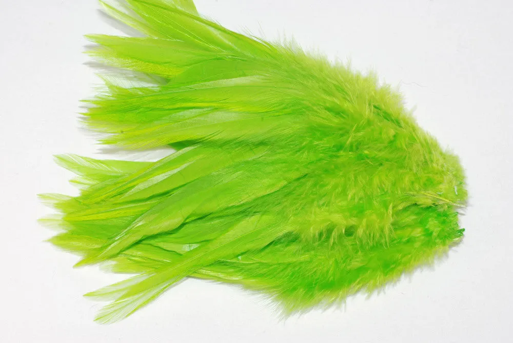 Strung Rooster Saddles, Green/White