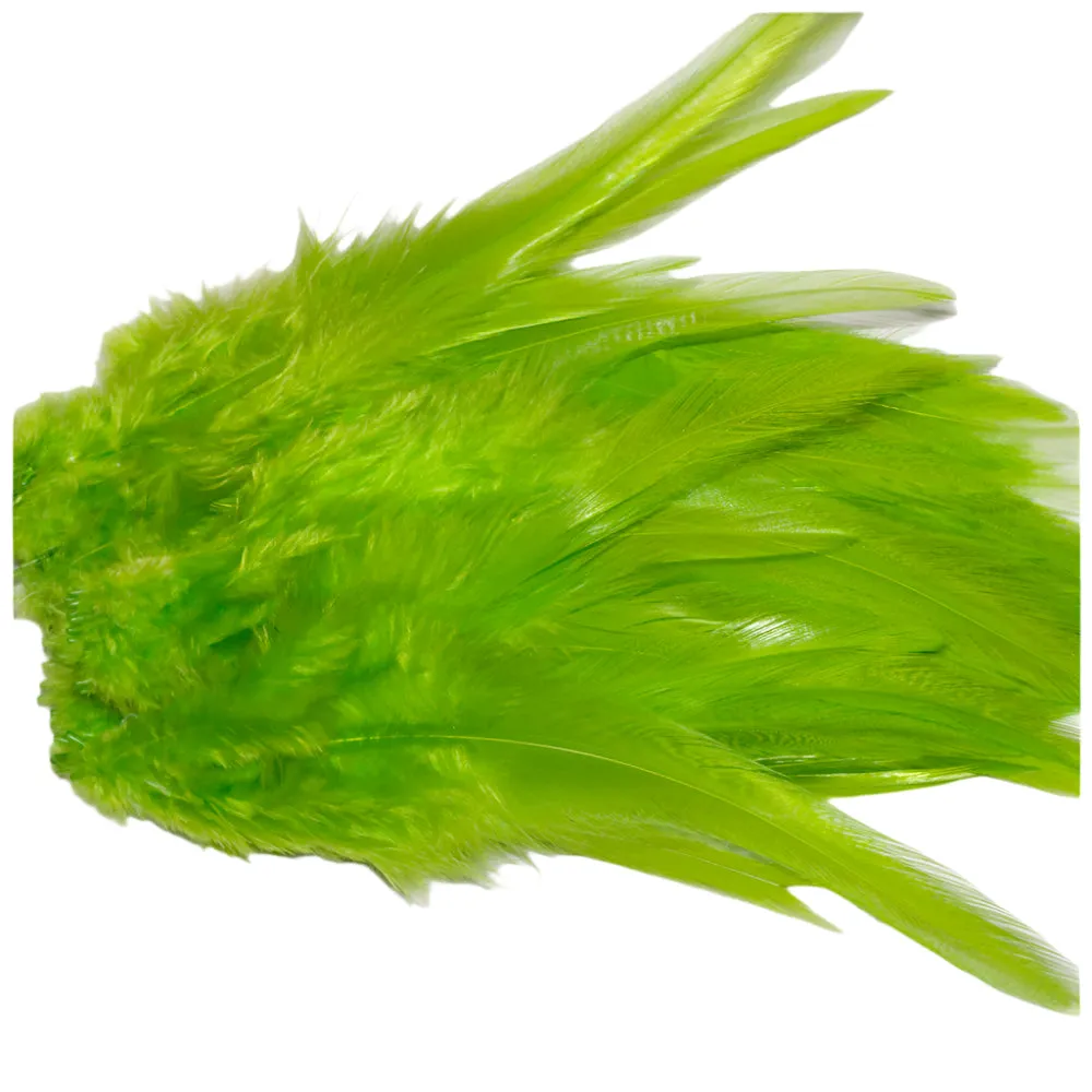 Strung Rooster Saddles, Green/White