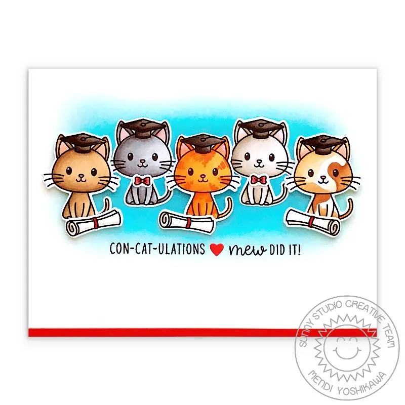 SUNNY STUDIO: Grad Cat | Sunny Snippets