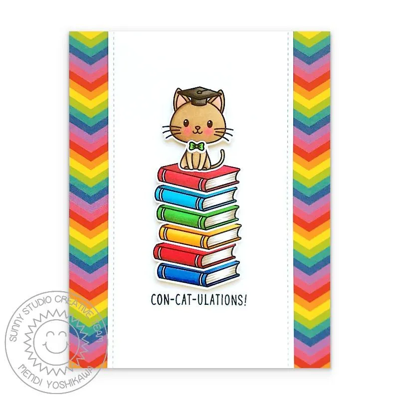 SUNNY STUDIO: Grad Cat | Sunny Snippets