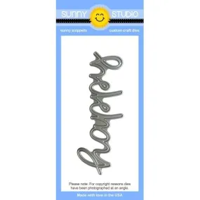 SUNNY STUDIO: Happy Word Sunny Snippets