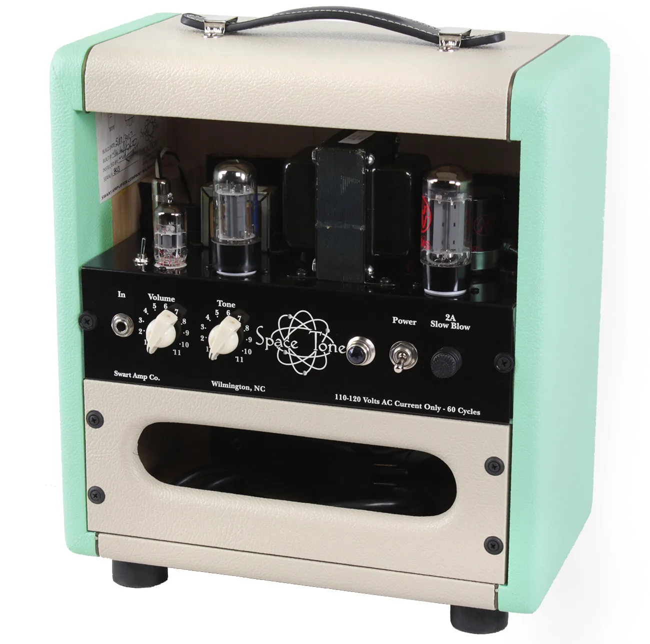 Swart Space Tone 6V6se Amp, Custom 2-Tone Surf Green, Ivory