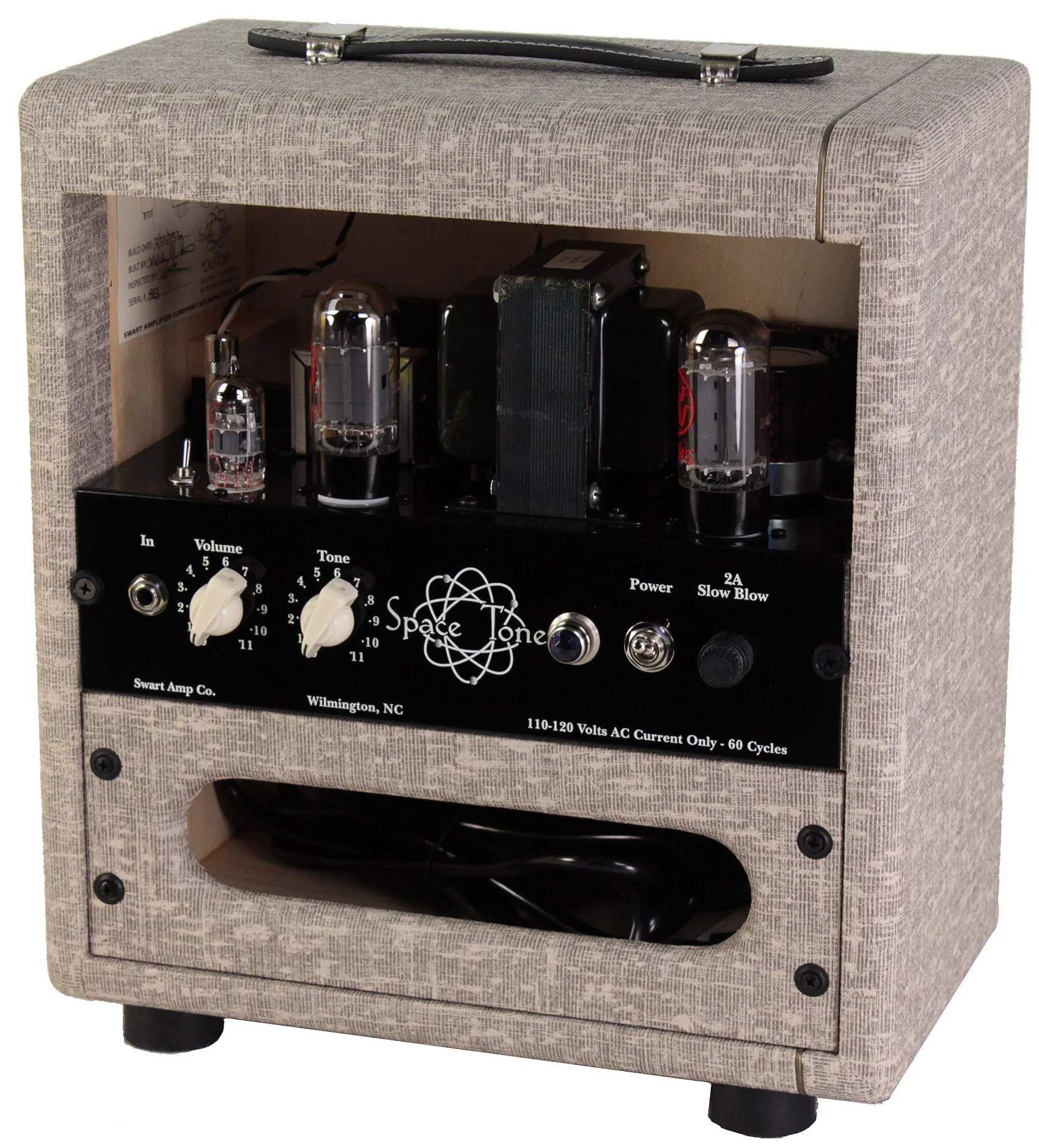 Swart Space Tone 6V6se Amp - Fawn Slub, Diamond Grille