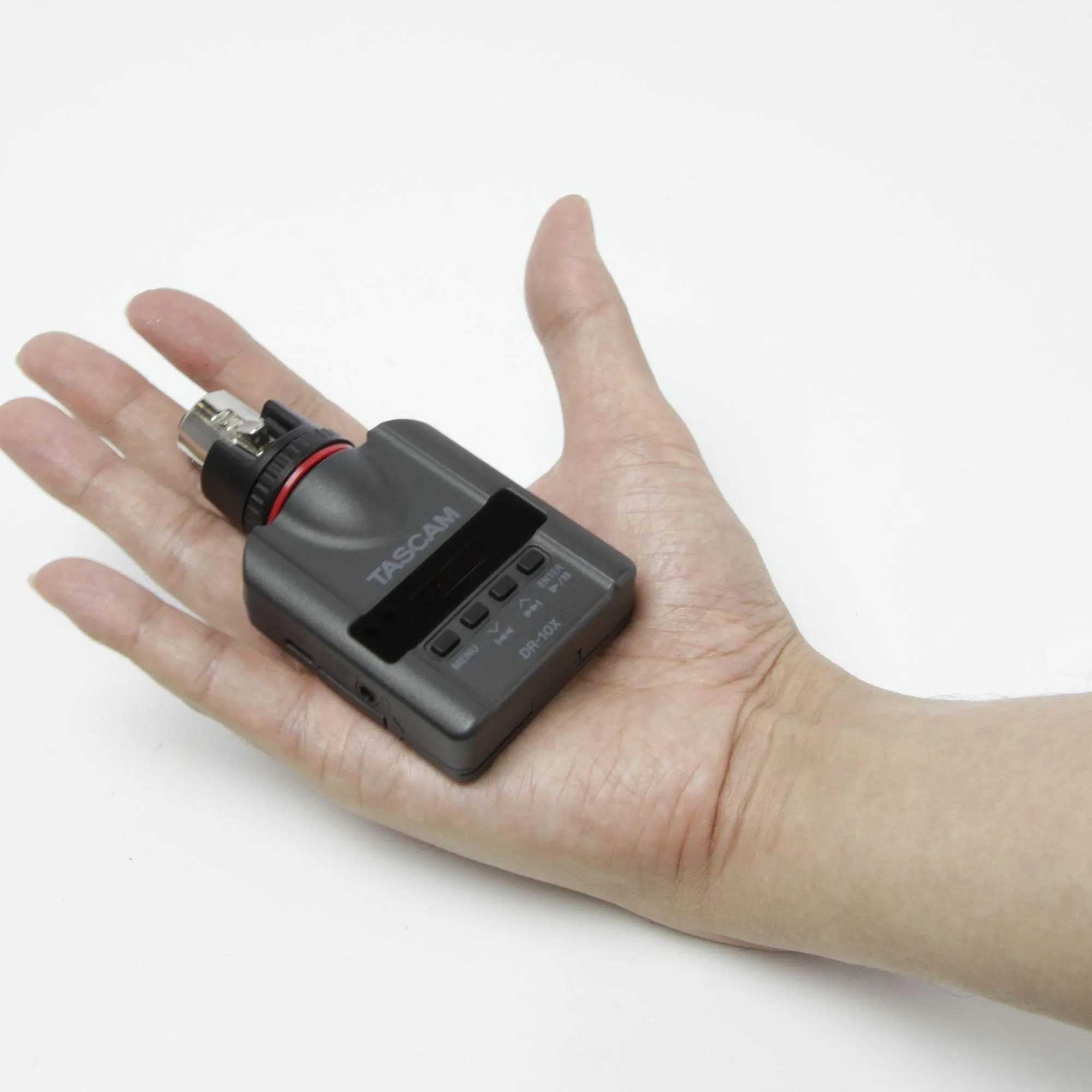 Tascam DR-10X Plug-On Linear PCM Digital Audio Recorder for XLR Microphones