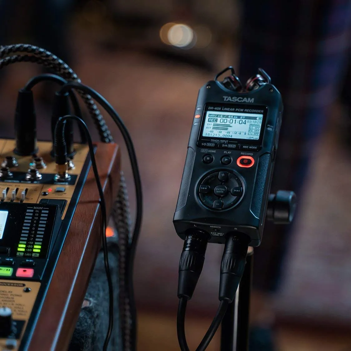 Tascam DR-40X Four-Track Digital Audio Recorder and USB Audio Interface