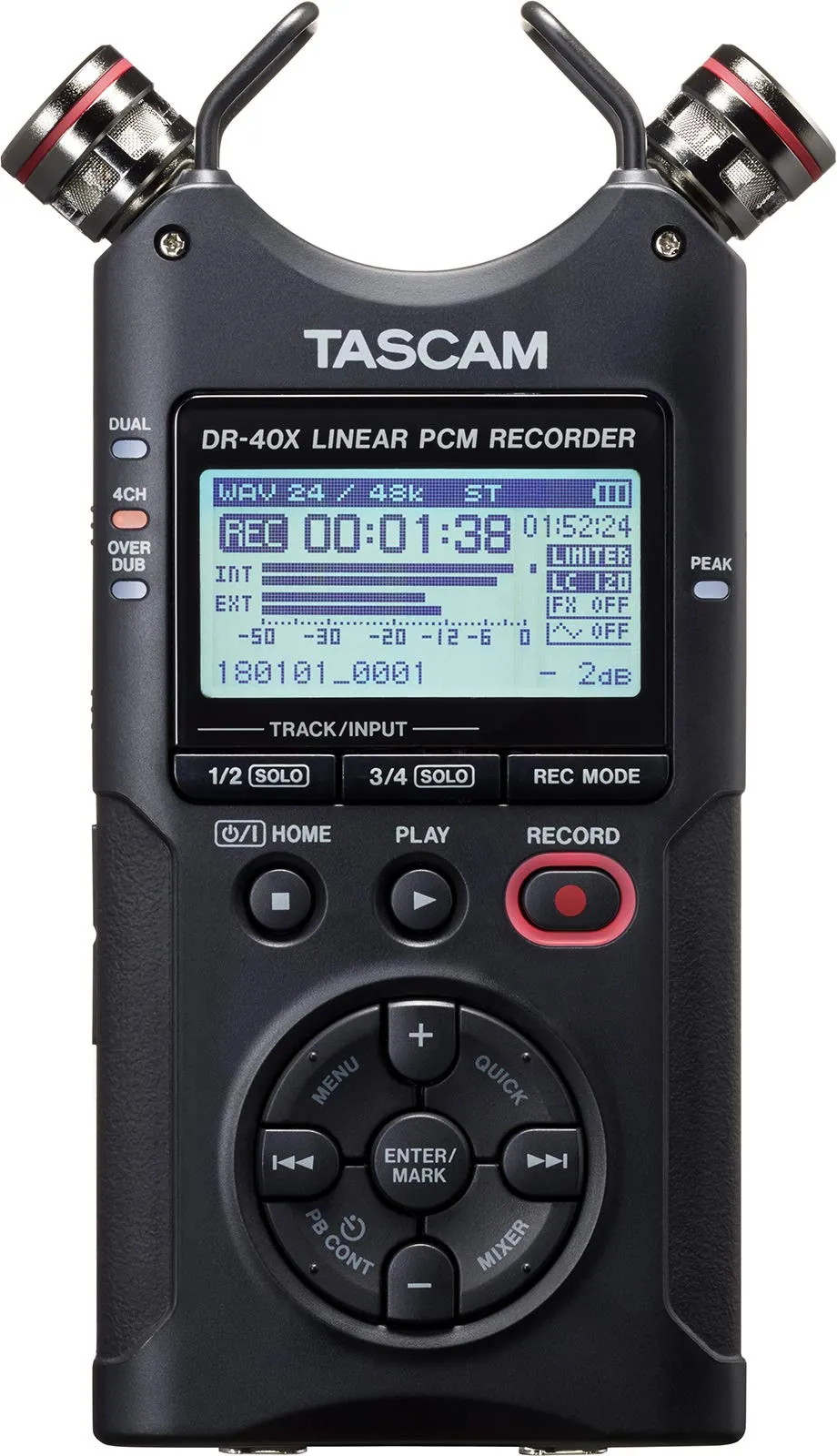 Tascam DR-40X Four-Track Digital Audio Recorder and USB Audio Interface