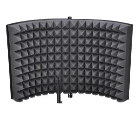 TheLAShop 2-Fold Studio Microphone Isolation Shield Vocal Filter Panel