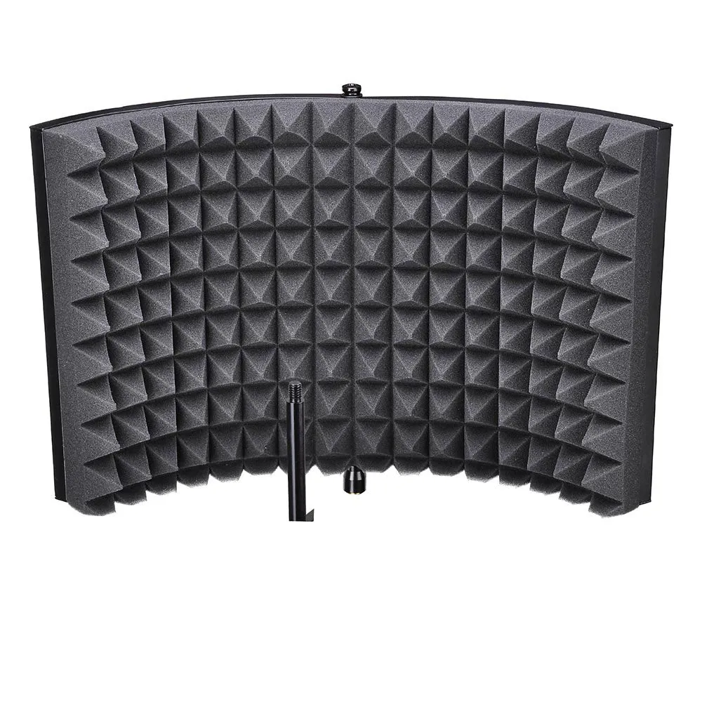 TheLAShop 2-Fold Studio Microphone Isolation Shield Vocal Filter Panel