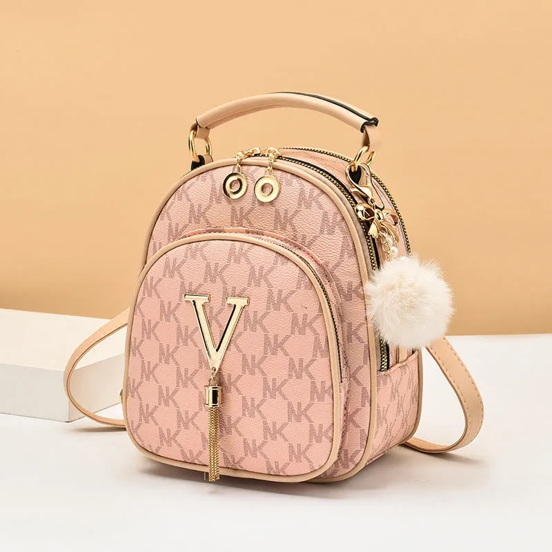 Top-Handle Bag For Women Shopping Crossbody Multi-Functional Travel Backpack