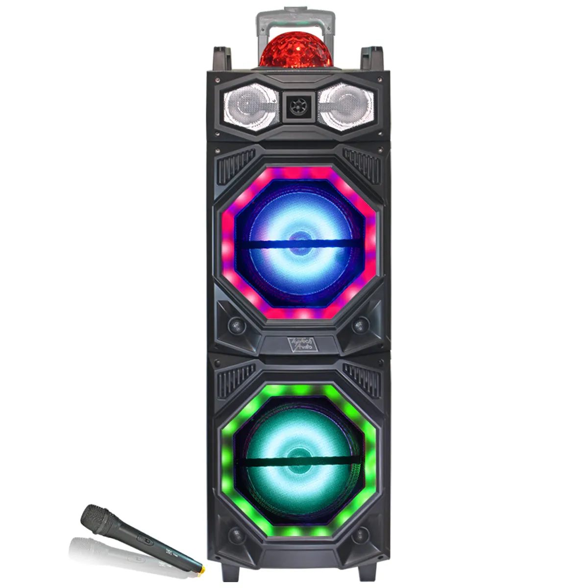 TOPTECH ANGEL-210 Portable Bluetooth Speaker with Dynamic Lights & Disco Ball