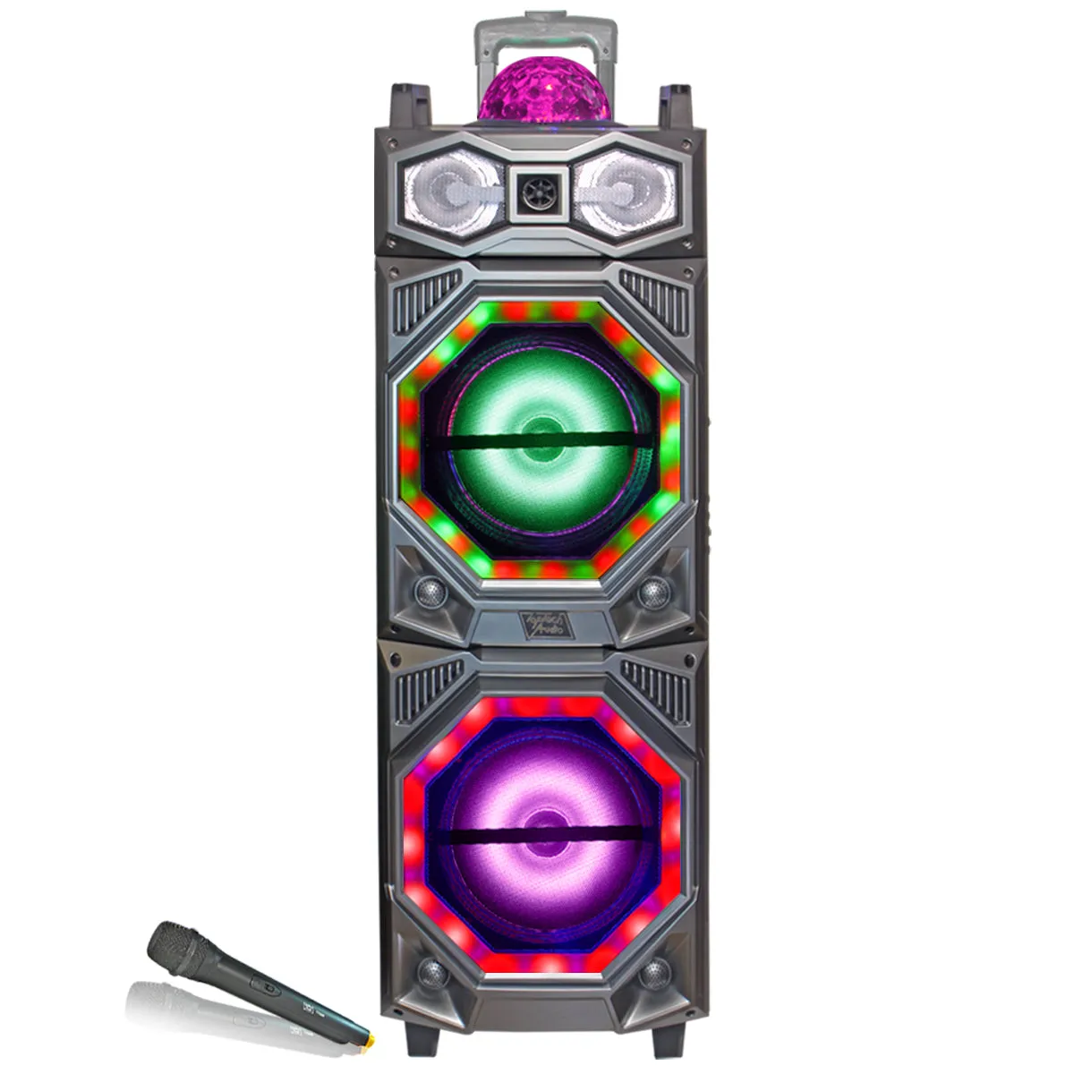 TOPTECH ANGEL-210 Portable Bluetooth Speaker with Dynamic Lights & Disco Ball