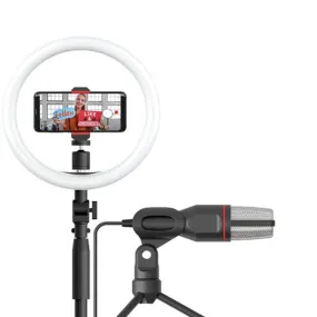 Tripper Video Creator Kit - Ring Light & Microphone with Stands (AF-78)