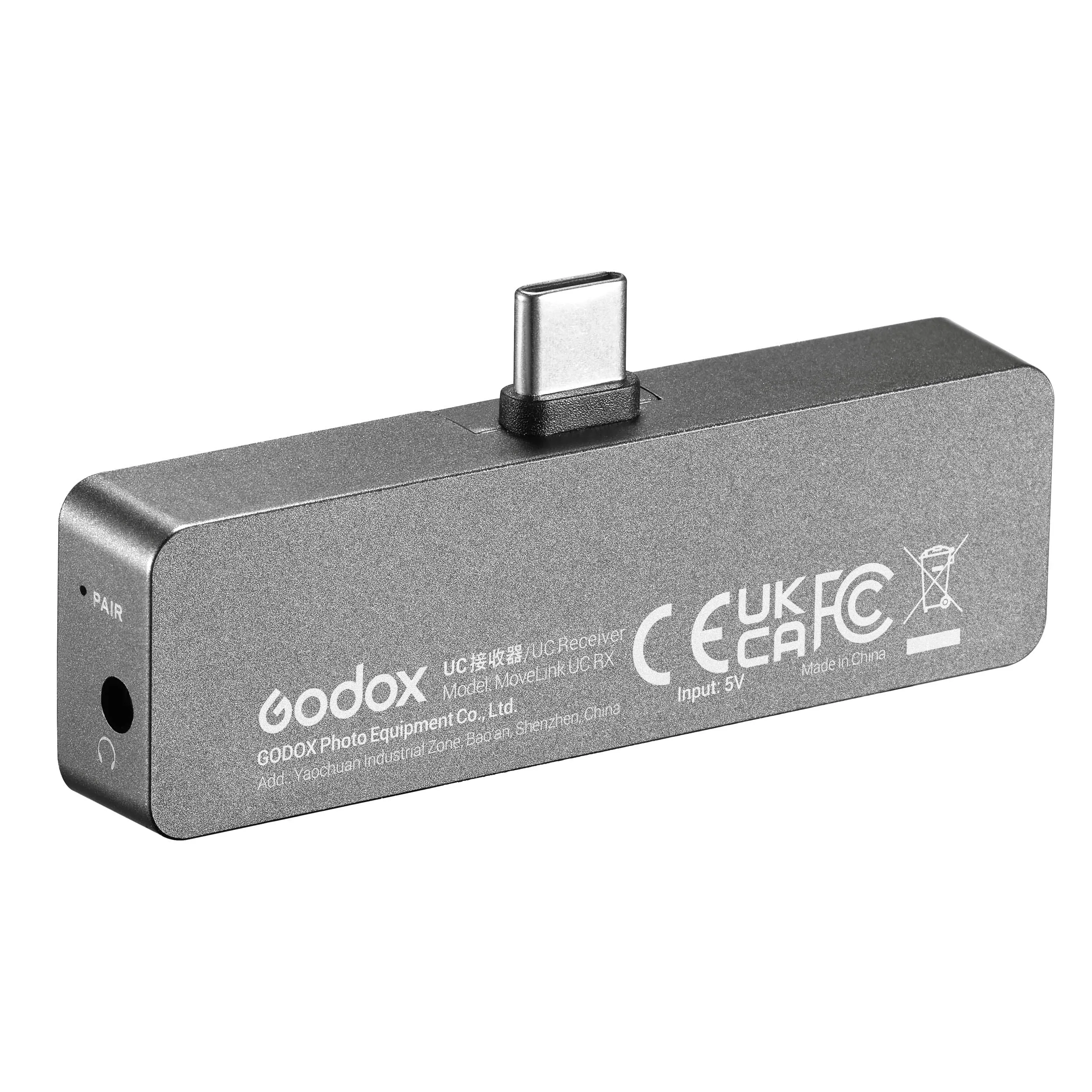UC RX USB Type-C Receiver for the GODOX MoveLink 2.4GHz Wireless Microphone System