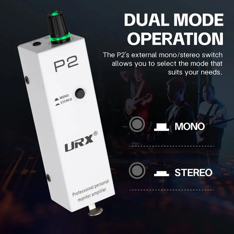URX Powerplay P2 In-Ear Monitor Amplifier with XLR, TRS Input