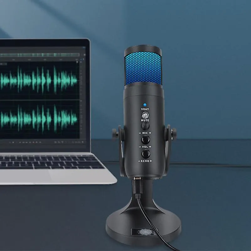 Usb Plug And Play Gaming Condenser Microphone Mc-Pw9