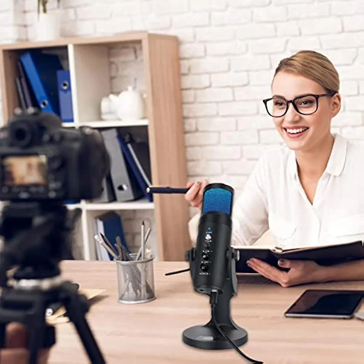 Usb Plug And Play Gaming Condenser Microphone Mc-Pw9