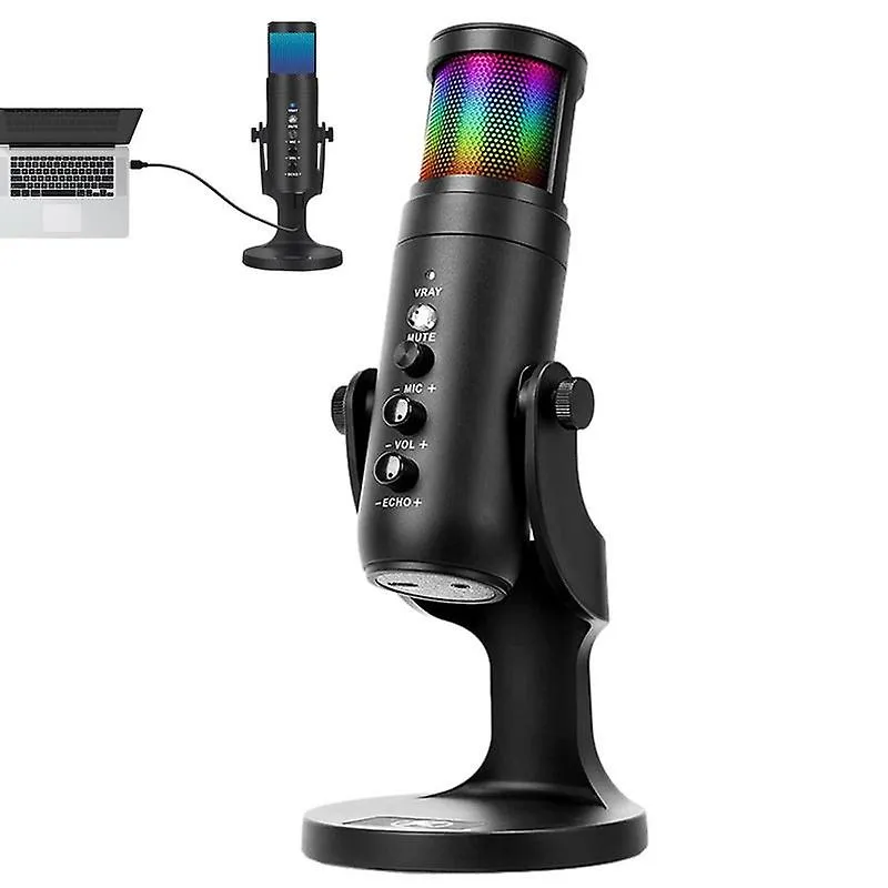 Usb Plug And Play Gaming Condenser Microphone Mc-Pw9