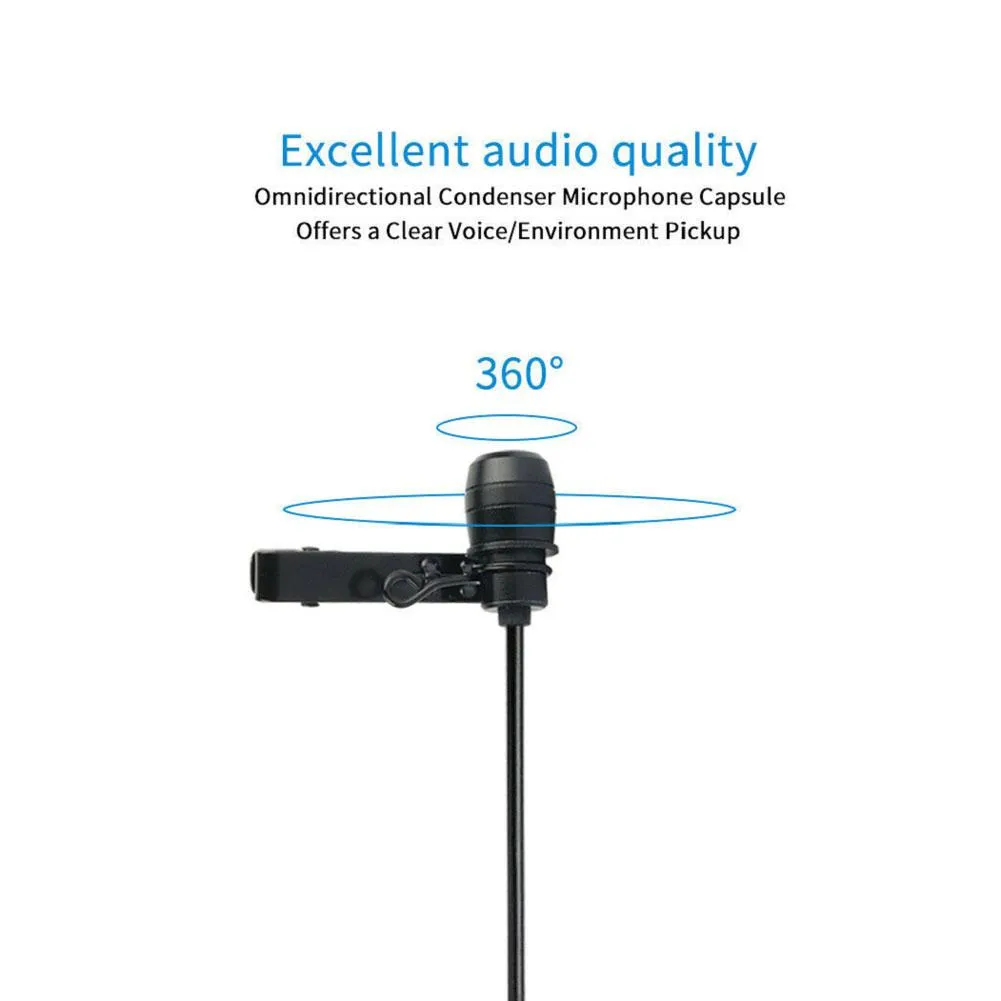 VD-S1 Professional Lavalier Omnidirectional Conenser Lapel Microhpone