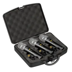 Wharfedale Pro DM57 (3 Mic Pack) Super-cardioid Dynamic Vocal Microphone - Brand New