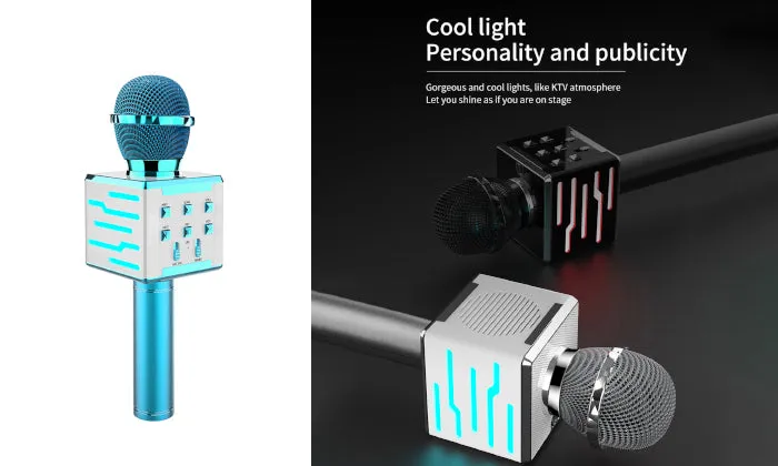 Wireless Microphone For Singing Recording - Blue