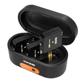 ZGCine ZG-R30 Charging Case with Rode Wireless GO II 2-Person Compact Digital Wireless Microphone System/Recorder - Bundle