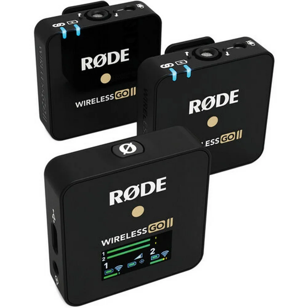 ZGCine ZG-R30 Charging Case with Rode Wireless GO II 2-Person Compact Digital Wireless Microphone System/Recorder - Bundle