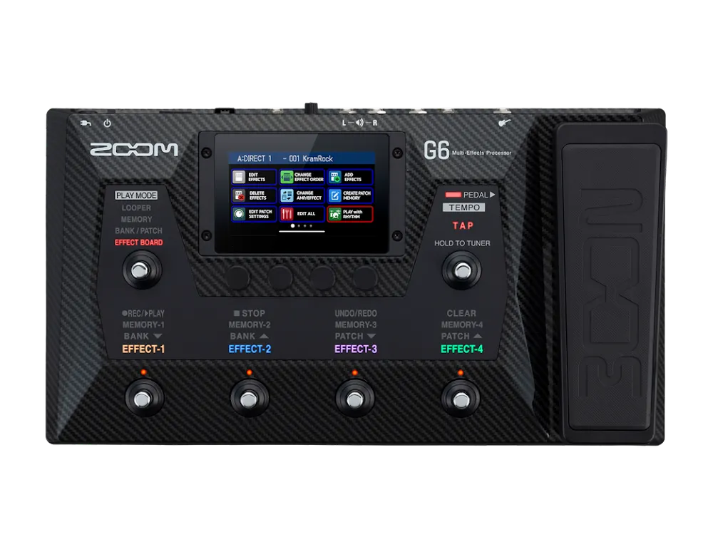 Zoom G6 Multi-effects Processor with Expression Pedal