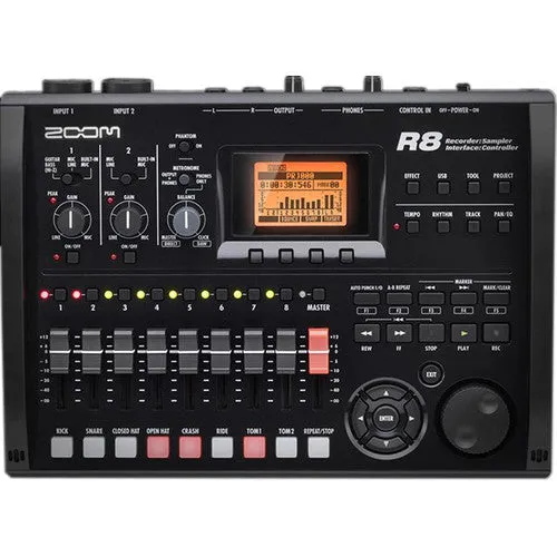 Zoom R8 Digital Recorder Interface Controller Sampler